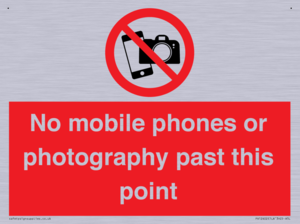 No mobile phones or photography past this point